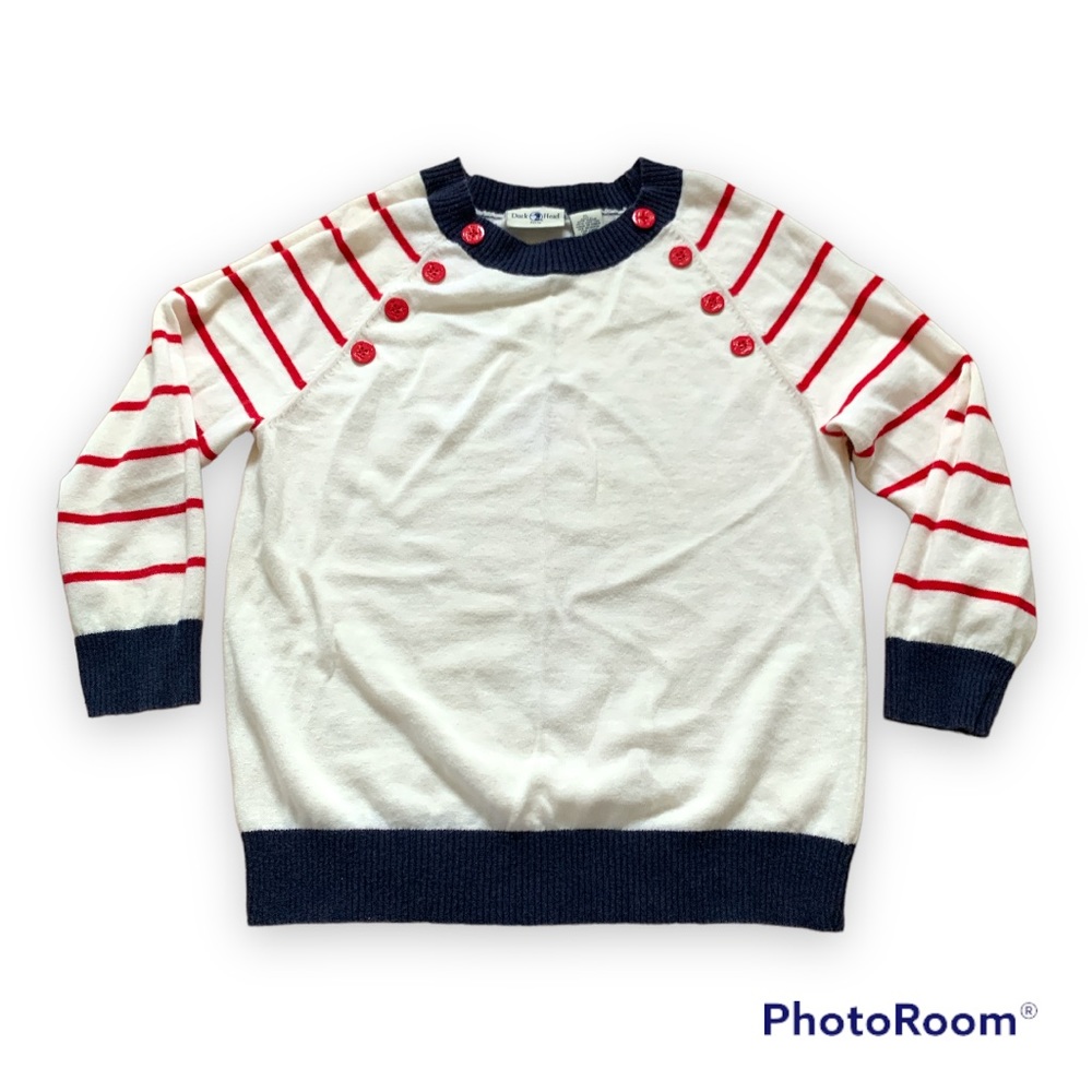 ✨Duck Head Striped Nautical Lightweight Sweater